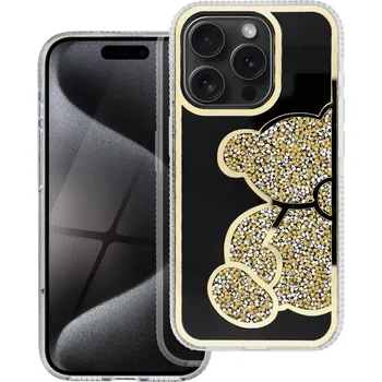 Pouzdro na mobilní telefon OEM Pouzdro TEDDY BEAR APPLE IPHONE 14 zlaté