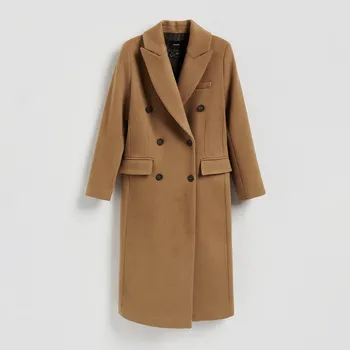 Reserved - Kabát z vlnou Bellandi - béžová - 727HD-80X - 727HD-80X-XL