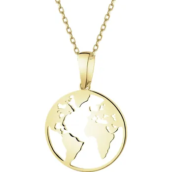 Přívěsek Zlatý přívěsek - zeměkoule - AP543-2796