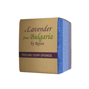 Mýdlo Refan Houba s peelingovým mýdlem levandule 75 g