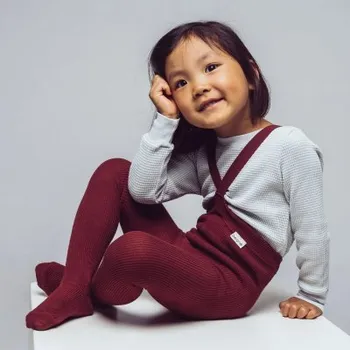 Dámské erotické punčochy Peqne Punčochy s kšandami - Bordová višeň, vel. 74 - 82