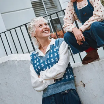 Dámský svetr EMILE ET IDA Svetr CAROLE - BLEU Velikost: XL