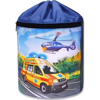 Školní sáček EMIPO Kulatý vak na záda 34x23cm Záchranáři