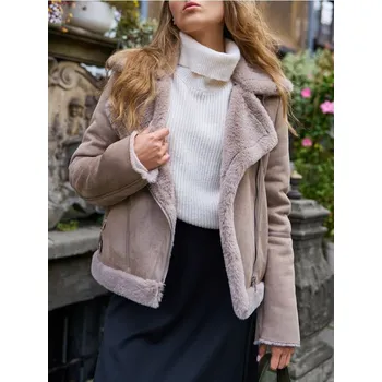 Dámský kabát Sinsay - Bunda biker - olivová - 611FH-19X - 611FH-19X-XXL