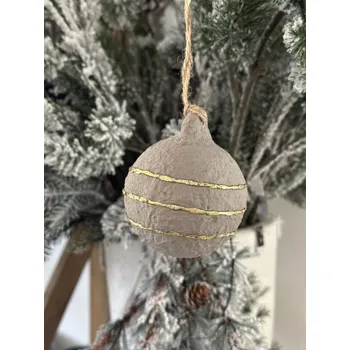Vánoční ozdoba Papírmašová ozdoba PRŮMĚR: 7 cm