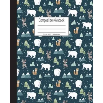 Umění Composition Notebook: 7.5x9.25, Wide Ruled – Composition Paper (EN)