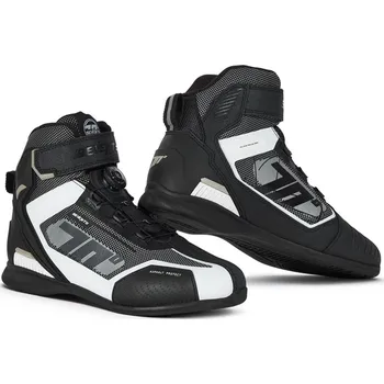 Moto obuv Boty na motorku SEVENTY DEGREES SD-BR3 Veloce PRO černo-bílé 42