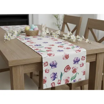 ubrus Vzorovaný ubrus - běhoun na stůl TULIPÁNY I. 40x175 cm Mybesthome