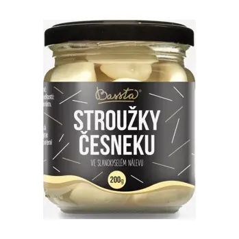 konzervovaná ryba Stroužky česneku ve slanokyselém nálevu sklo 200 g