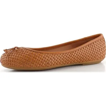 Dámské baleríny Geox proplétané balerínky s mašličkou Palmaria Brown D35MUA00081C0013 - 37 | P672944