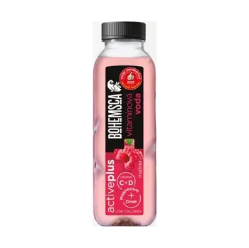 Proteinový nápoj Active plus vitamínová voda malina 390 ml