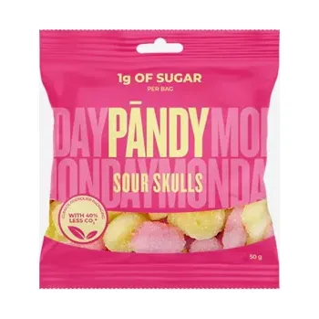 Bonbon Candy sour skulls 50 g