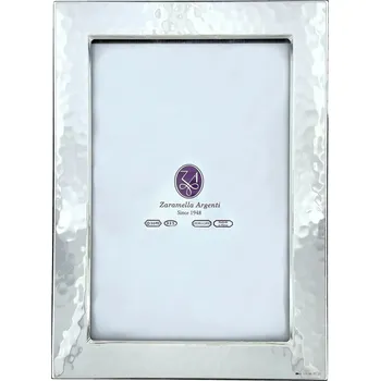 Rám na obraz Stříbrný rámeček zdobený tepáním