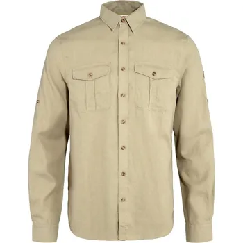 Pánská košile Fjällräven Košile Övik Travel Shirt LS - Sand Stone Velikost: M