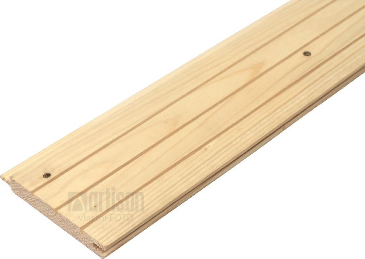 Palubky obkladové 12,5x96x3000 KP (krátké pero) - smrk, kvali