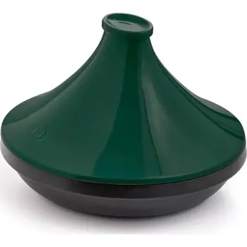 Hrnec Emile Henry Keramická tajine na indukci Delight Colorama, víko cedrově zelená, Ø 33 cm 076632