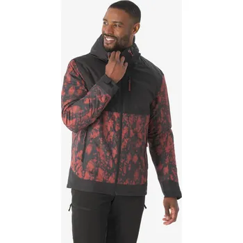 QUECHUA Pánská zimní turistická nepromokavá bunda NH 500 2XL KAŠTANOVÁ|VÍNOVÁ|ČERNÁ