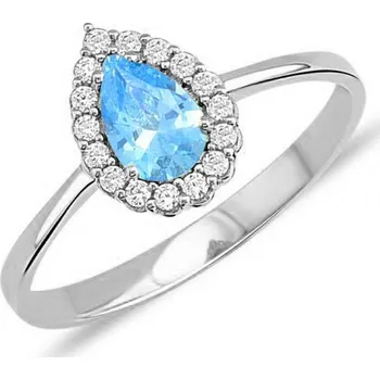 Prsten Lillian Vassago Prsten s barevnými a čirými zirkony, bílé zlato LLV11-SGR001WDTP Velikost prstenu: 60