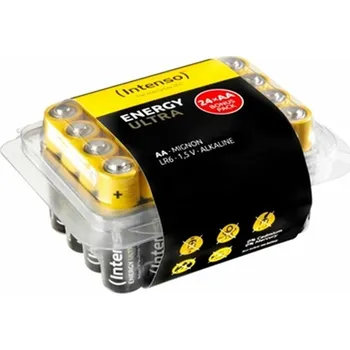 Článková baterie Alkalické baterie Energy Ultra AA INTENSO 24 ks 7501824