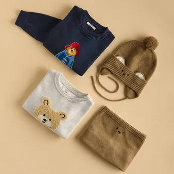 Chlapecké oblečení Reserved - Svetr s aplikací - světle šedá - 557BF-09M - 557BF-09M-92