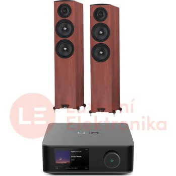 Hi-Fi Zesilovač WiiM AMP Ultra + Jamo C605 MKII - Tmavé jablko