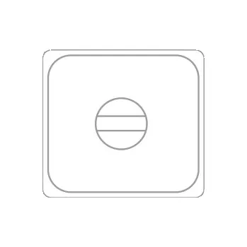 Dóza na potraviny B.PRO Víko na gastronádoby se sklápěcími úchyty GN 2/3