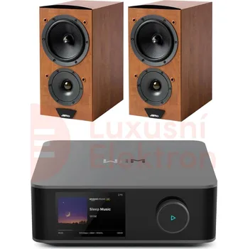 Hi-Fi komponenty WiiM AMP Ultra + Jamo C603 MKII - Tmavé jablko