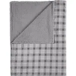 LIVARNO® Hebká deka, 150 x 200 cm (kostka/šedá)