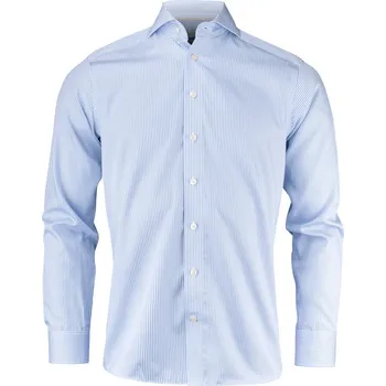 Pánská košile J. Harvest & Frost Košile YB 50 Regular Men, dlouhý rukáv, keprová COT635001aq114-sky blue st 4XL Modrá nebesky stripe
