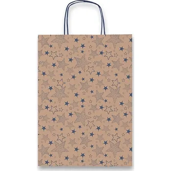Dárková taška Dárková taška Sadoch Kraft Stelline - 160 x 80 x 210, modrá