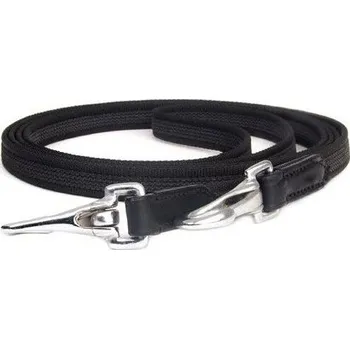 F.R.A. Otěže pogumované Parsha F.R.A., různé délky, černé 220 cm