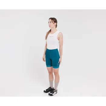 Cyklistické kalhoty Cyklokalhoty KELLYS MADDIE 3 krátké vložkou petrol Velikost: M