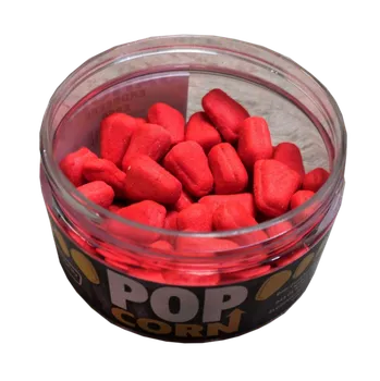Boilies Poseidon Baits Pop-Corn Fluo Pop-Up Kukuřice 12mm 35g Hmotnost: 35g, Průměr: 12mm, Příchuť: Jahoda