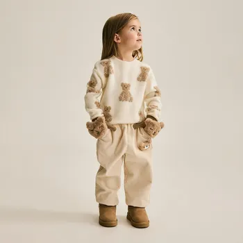 Reserved - Manšestrové kalhoty s aplikací - tělová - 516GX-02X - 516GX-02X-86