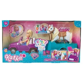 Panenka Panenka farmářka - kůň,auto s přívěsem