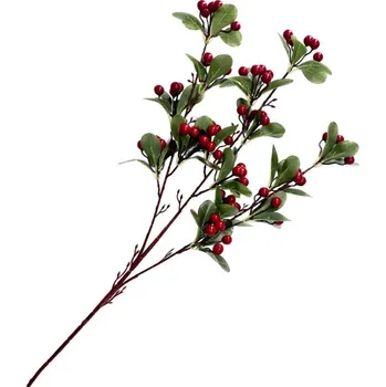 umělá květina Umělá větvička REETA červená 800066