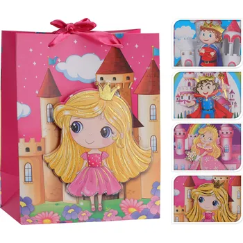 Dárková taška Mat Taška dárková 23x18x10cm 3D DĚTSKÁ mix dekorů