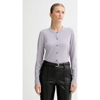 Dámský svetr Vlněný kardigan Calvin Klein LV044D323G fialová 04X, vel. M