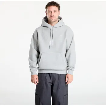 Pánská mikina Mikina Nike Solo Swoosh Men's Pullover Hoodie Dk Grey Heather/ Lt Smoke Grey/ White XXL