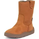 Dívčí zimní barefoot kozačky ZERU TEX BOOT Cognac G3160257 - 30