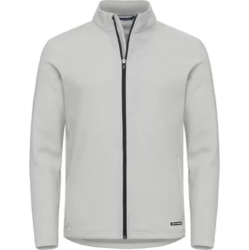 pracovní bunda Cutter & Buck Bunda Hunts Point FZ Men, fleecová, pánská COT68843264013-silver 3XL Stříbrná