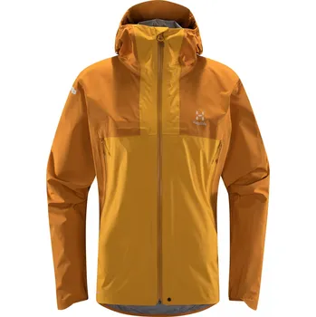 Cyklistická bunda Pánská ultralehká bunda Haglöfs L.I.M GTX Active - žlutá Velikost: S
