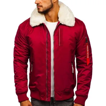 Pánský kabát Vínová pánská přechodová letecká bunda Bolf EX1787 - L