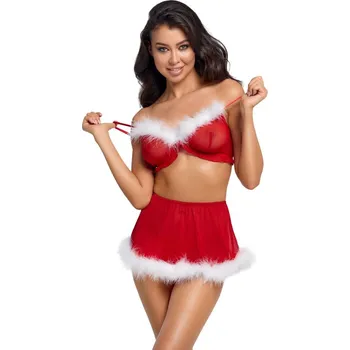 Dámský erotický kostým Cottelli Lingerie Set X-Mas 3-dílný S/M