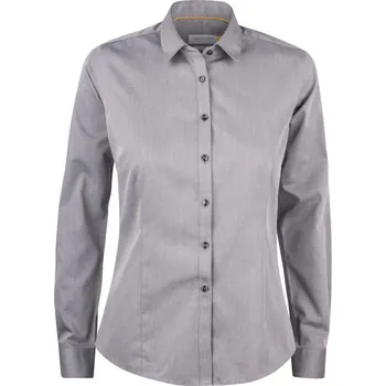 Pánská košile J. Harvest & Frost Halenka YB 50 Regular Women, keprová, dlouhý rukáv, dámská COT63500307600-grey Šedá XS