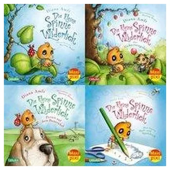 První čtění Maxi-Pixi-4er-Set 76: Die kleine Spinne Widerlich (4x1 Exemplar) - Amft, Diana