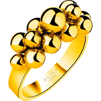 Prsten Prsten z ušlechtilé oceli - kuličky - EL541-4774