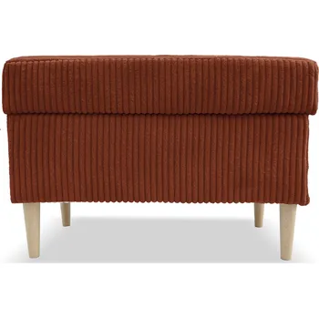 Taburet Taburet ZANE s úložným prostorem - rudý - manšestr - LINCOLN 52