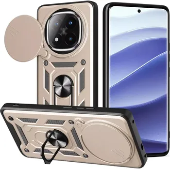 Pouzdro na mobilní telefon Kryt Xiaomi Redmi Note 14 Pro+ 5G, Techsuit CamShield Pro gold