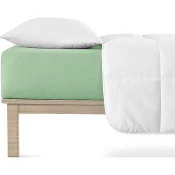 Prostěradlo Napínací prostěradlo jersey s elastanem zelené 90 x 200 cm